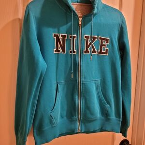 Nike Blue Zip-Up Hoodie
